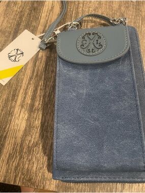NWT Christian Lacroix Blue Crossbody Phone Holder